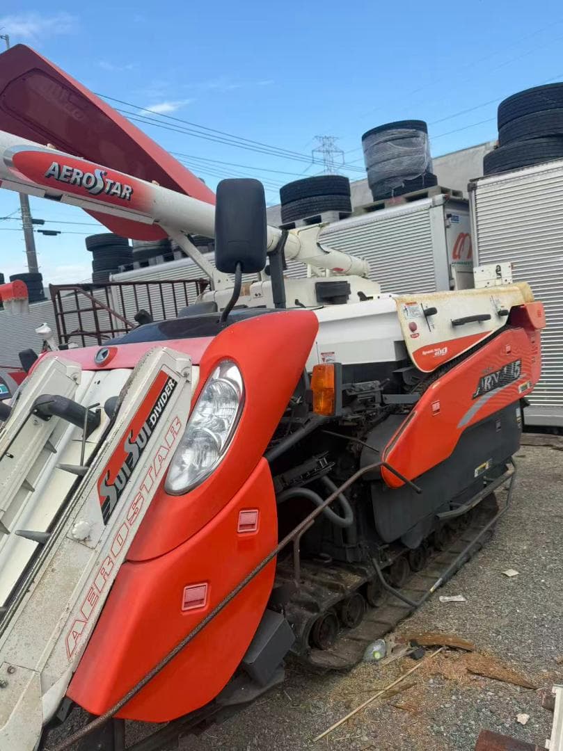 【福岡県みやま市】 クボタ コンバイン ARN445 757時間 45馬力 水平