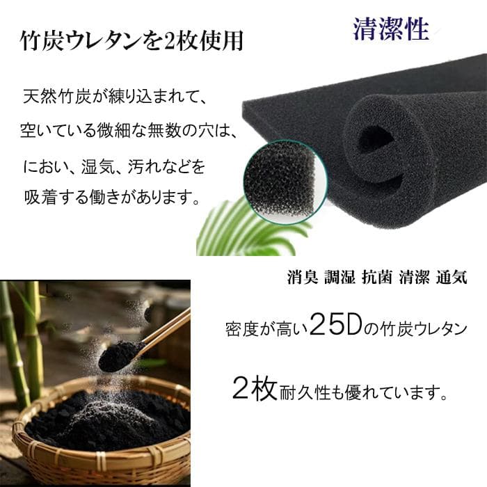 コイルマットレス セミダブル 硬め固め 通気 新品 21cm 竹炭 腰痛 耐久