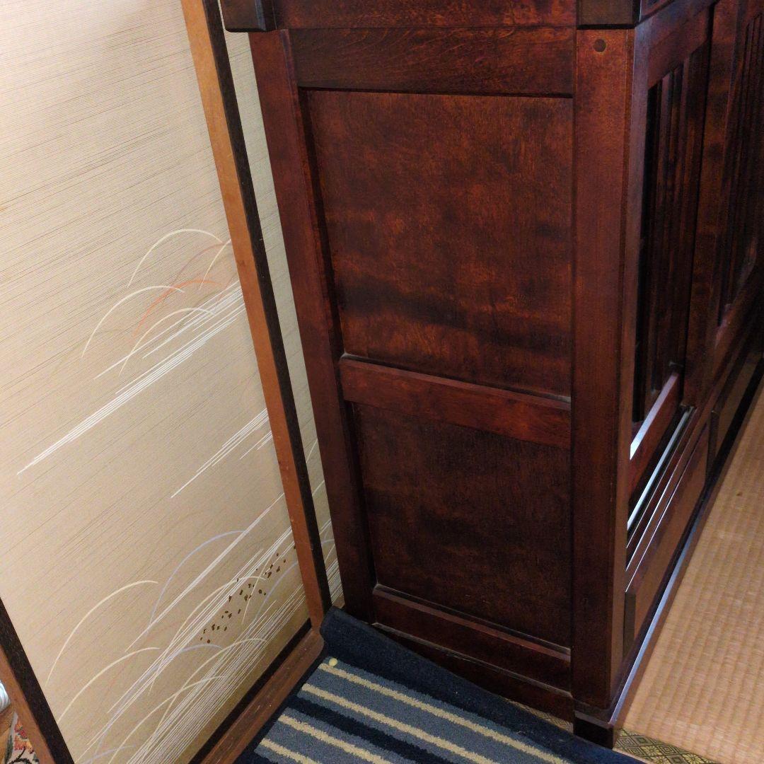 民芸調レトロ　収納棚無垢