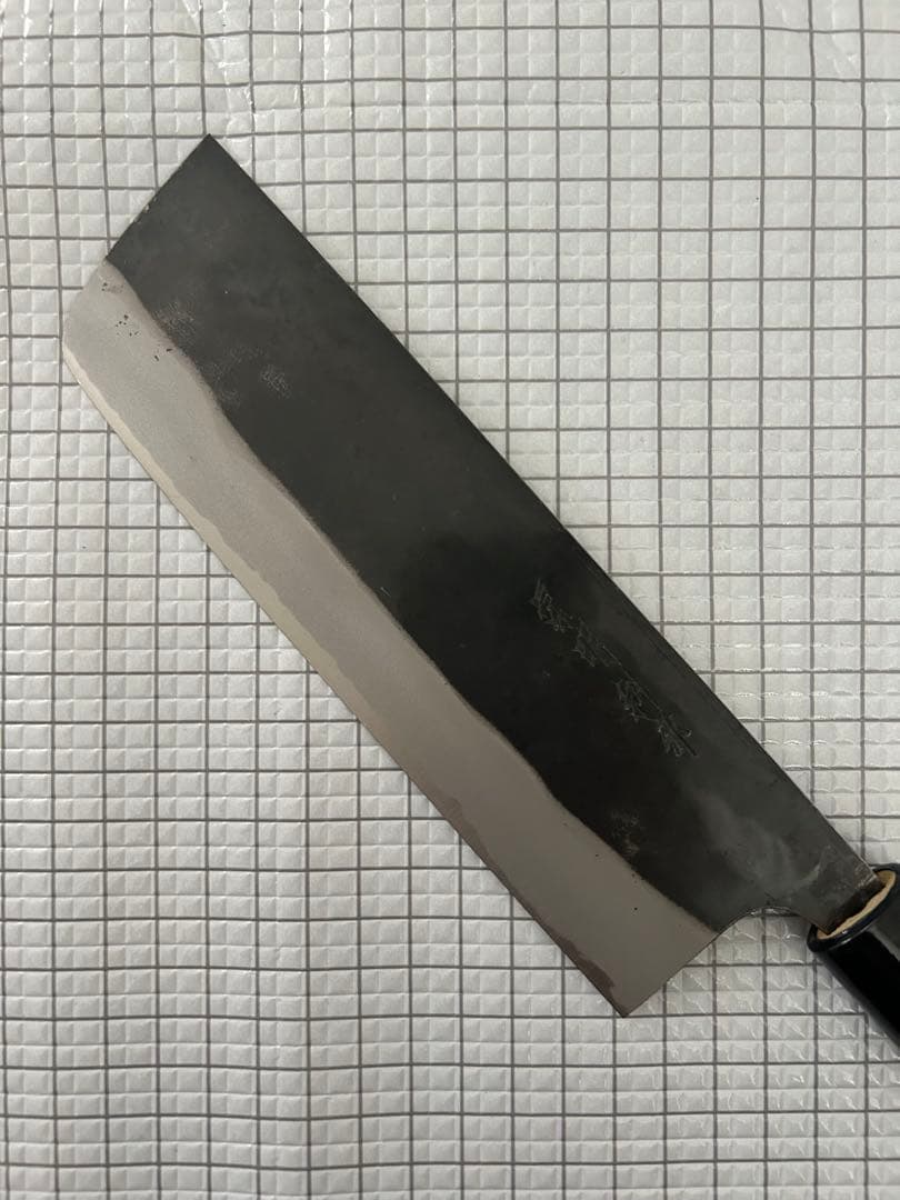 包丁 菜切包丁 菜切 175mm 黒打ち 朴丸柄