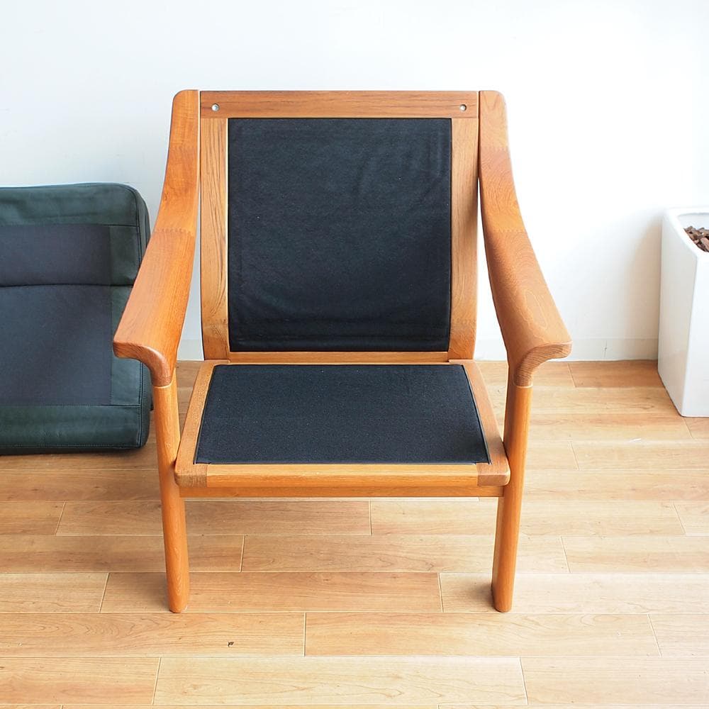 ビンテージ デンマーク製 P.J.Furniture チーク 1人掛けソファ B