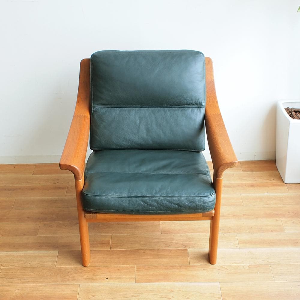 ビンテージ デンマーク製 P.J.Furniture チーク 1人掛けソファ B