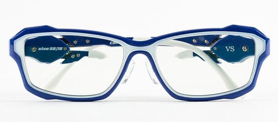 ゲーマー用メガネ　 闘神 トウシン (ブルー/ホワイト）新品