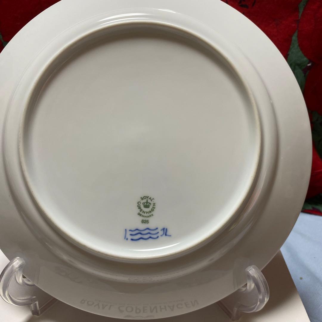 ロイヤルコペンハーゲンブルーフルーテッドハーフレース625　ディナープレート2枚