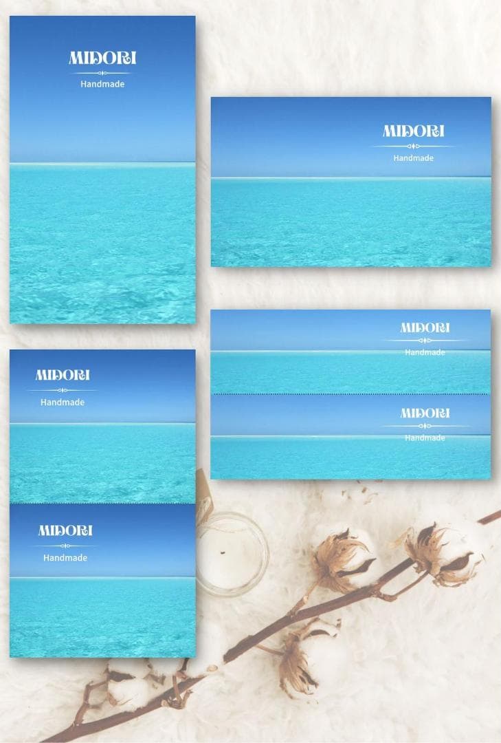 ショップカード アクセサリー台紙 サンキューカード 名刺 ★No.238