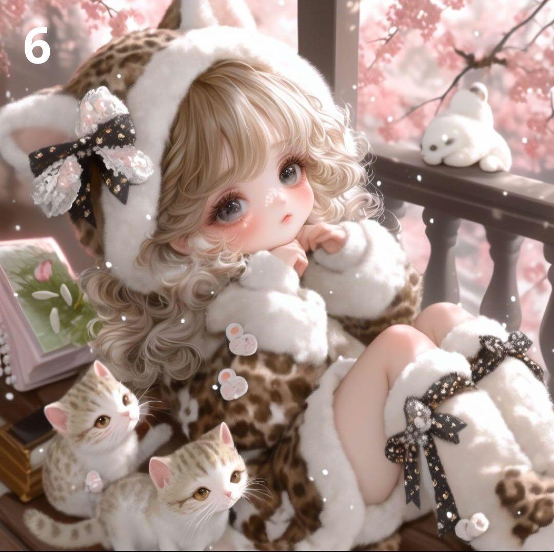 ⭐時間限定パネル⭐ ①　女の子パネル生地　♡オーダー受付中♡　ハンドメイド