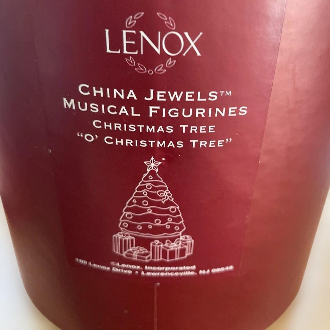 Lenox クリスマスツリー 置物 音楽機能付き