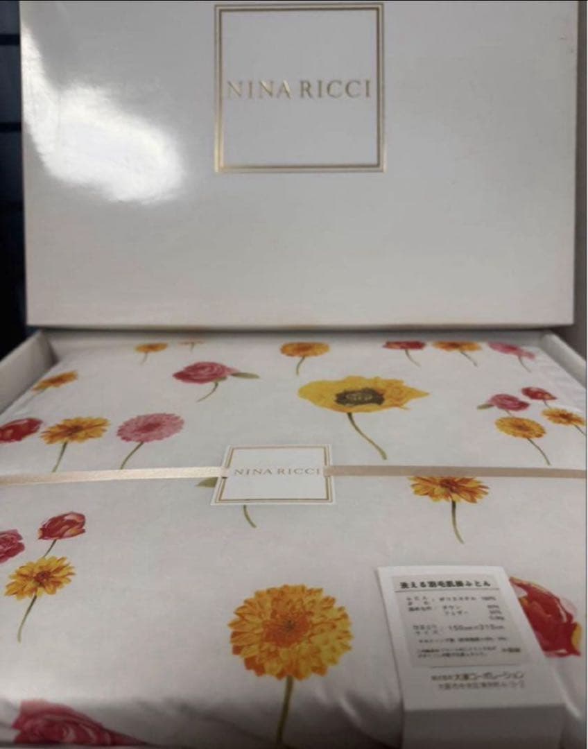 ＊新品＊ニナリッチ＊洗える羽毛肌布団＊オールシーズン＊シングルロング＊