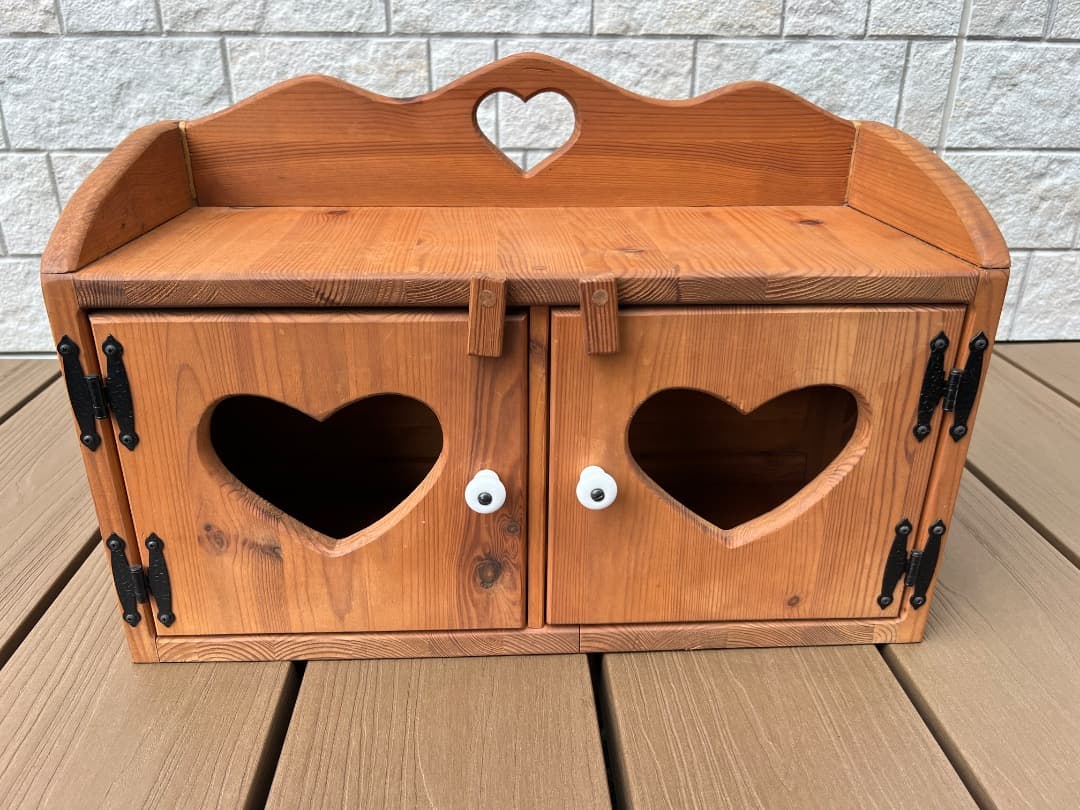 ⭐️【希少】ビンテージの古いカントリー家具：小物収納ケース