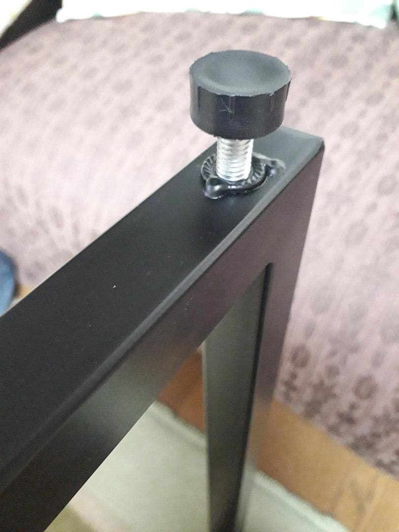 大理石調　コの字サイドテーブル　広い天板　使いやすさ抜群