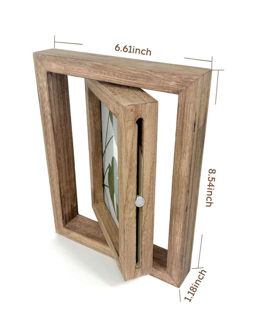 北欧風⭐️2個入り✨フォトフレーム 木製 写真立て 縦横両面 アルバム 額縁