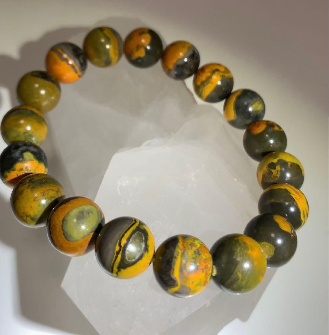 夢の実現をサポートするパワー❣️★激レア★ バンブルビージャスパー　ブレスレット