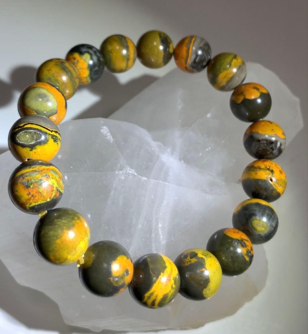 夢の実現をサポートするパワー❣️★激レア★ バンブルビージャスパー　ブレスレット