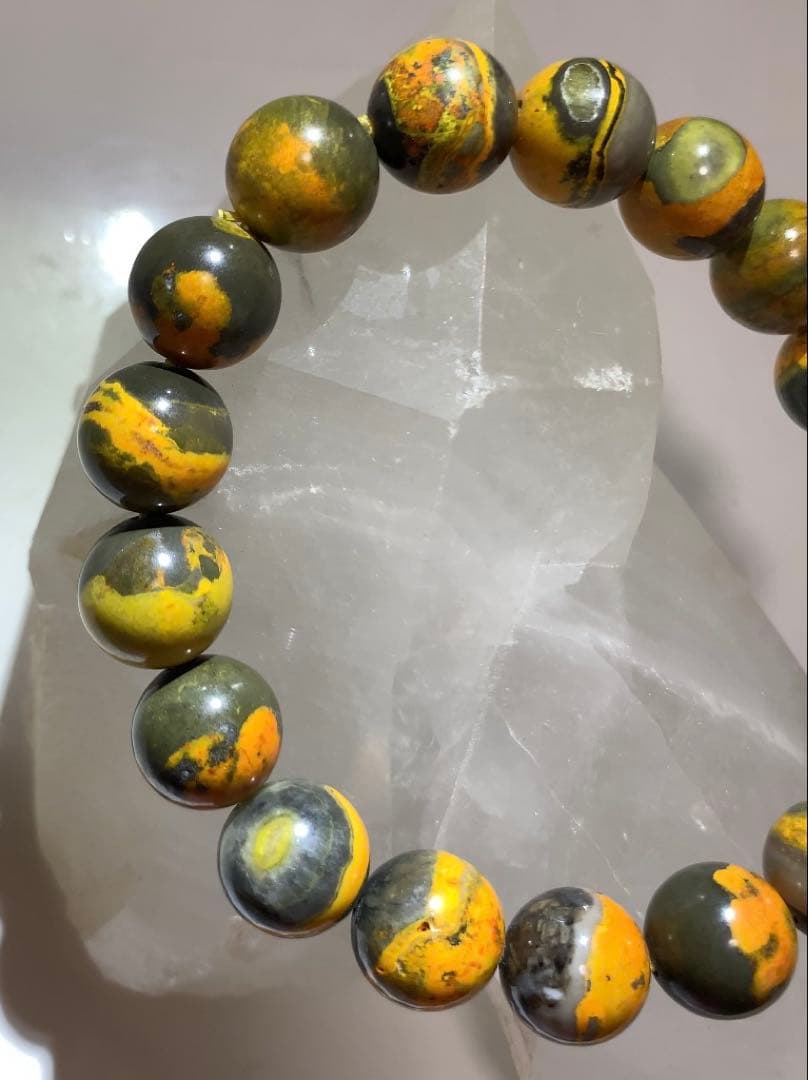 夢の実現をサポートするパワー❣️★激レア★ バンブルビージャスパー　ブレスレット