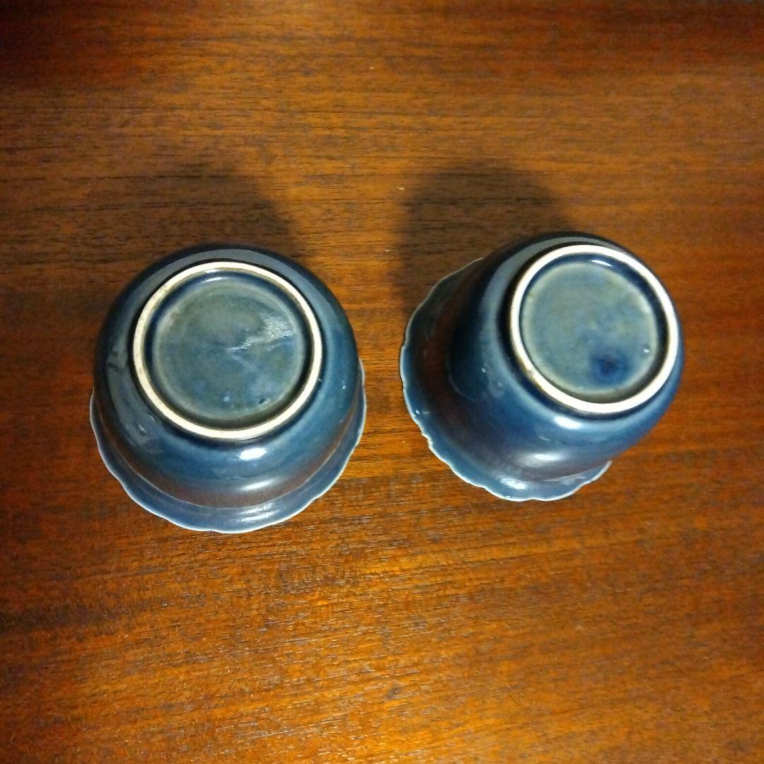古伊万里　瑠璃釉　向付け　２個 16000円→15000円
