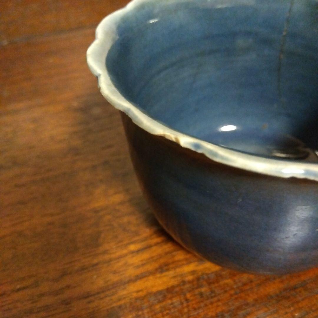 古伊万里　瑠璃釉　向付け　２個 16000円→15000円