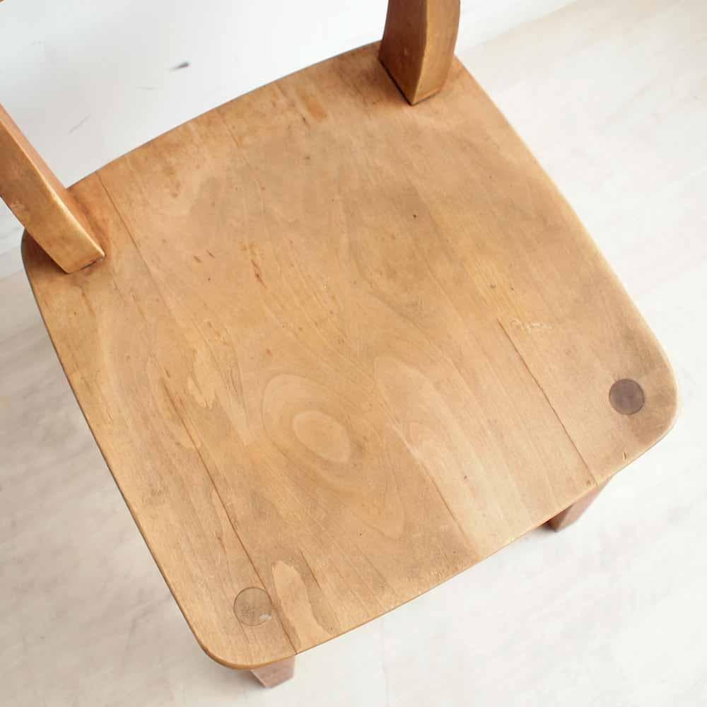 イクスス/ikususu アルダー無垢材 ダイニングチェア A ZR24261