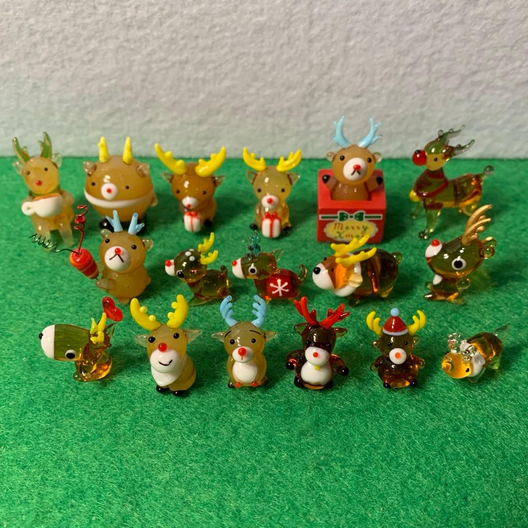 ガラス細工　ミニチュア　クリスマス