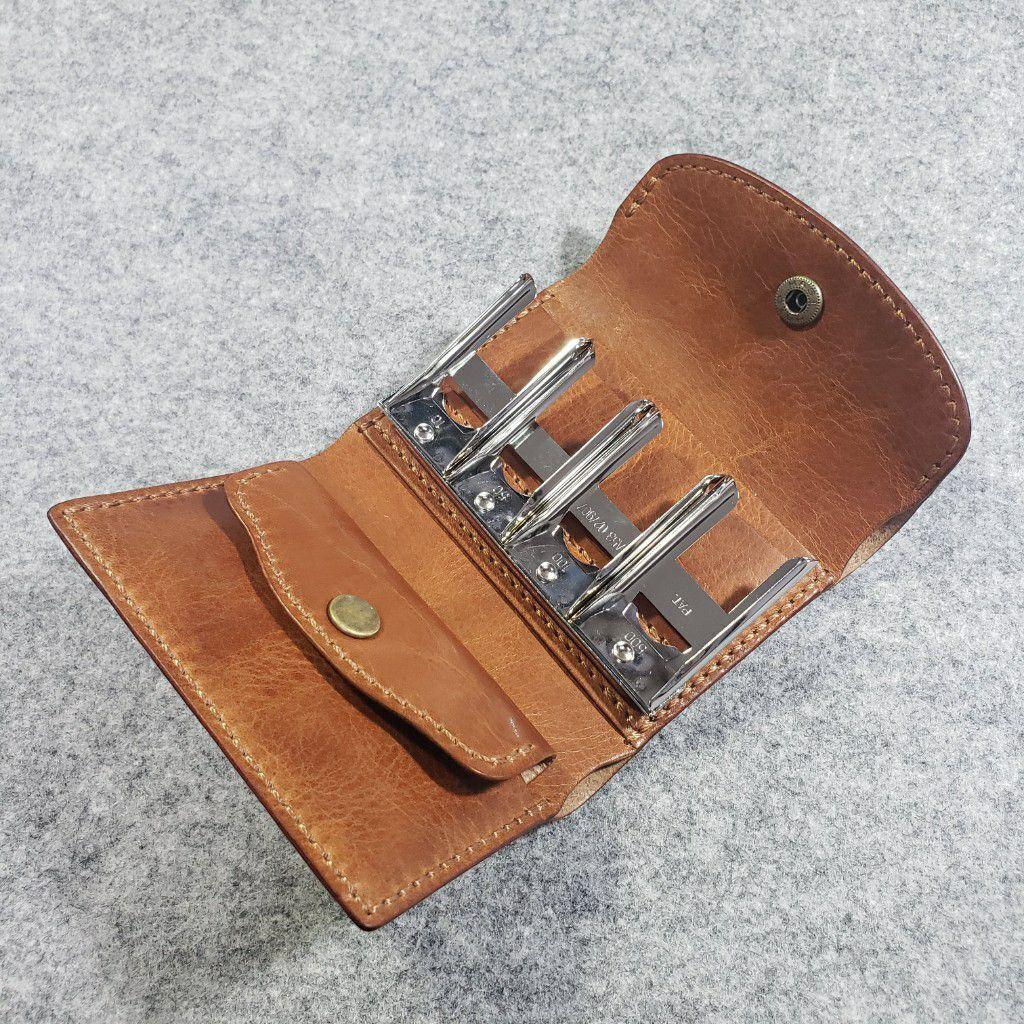 (名入れ可・色変更可)キャッチャー　財布　ハンドメイド　レザー　クラフト