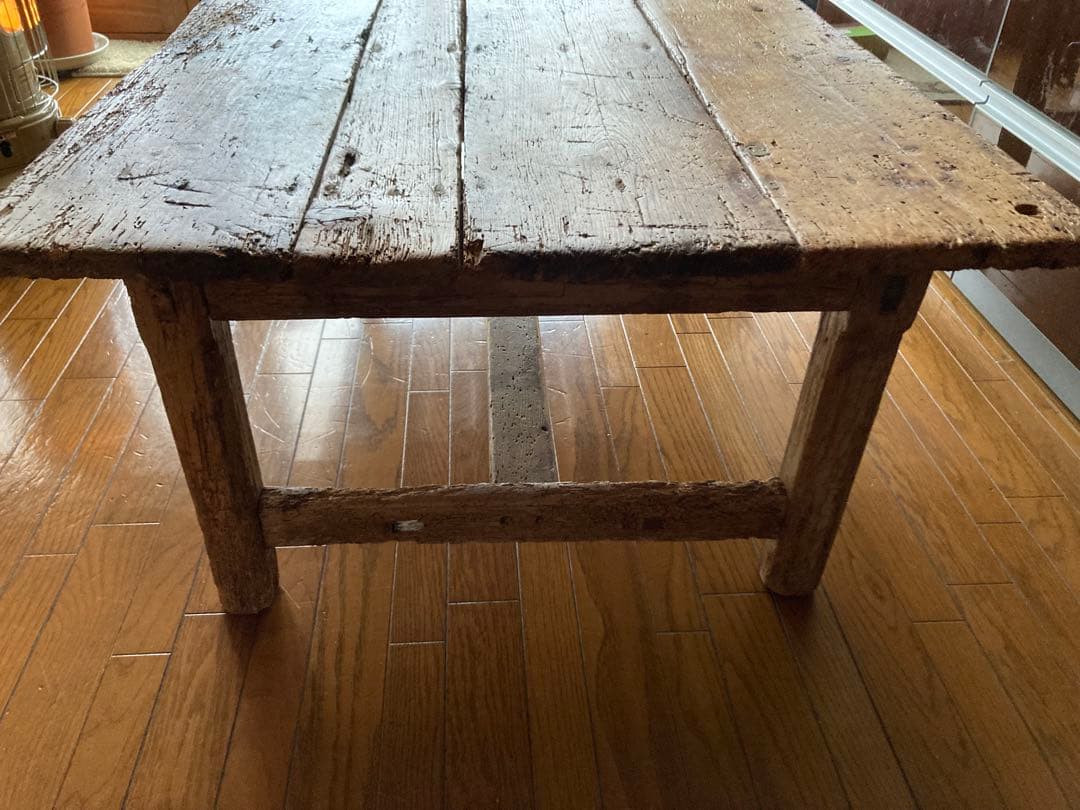 1800年代 英国 アンティーク パイン センターテーブル ローテーブル 大型