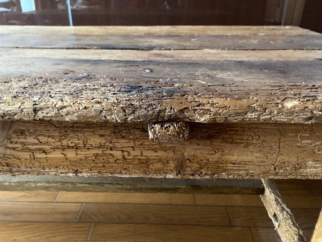 1800年代 英国 アンティーク パイン センターテーブル ローテーブル 大型