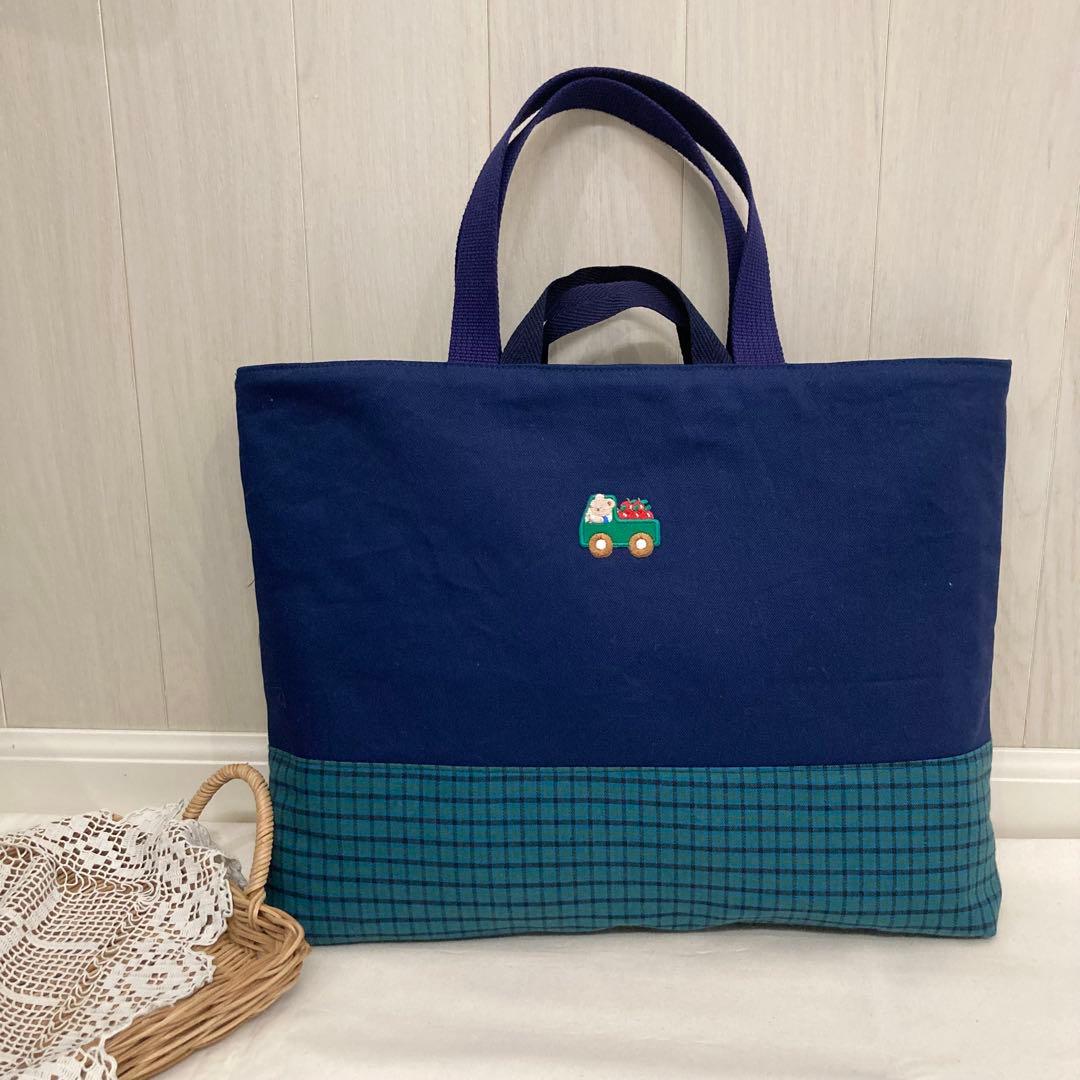 【現品限り】《ファミリア好きな方に》通園通学グッズ　5点セット　りんご　トラック