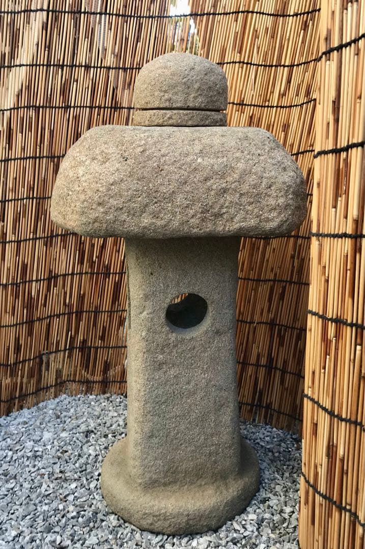 【天然自然石・石灯篭・坪庭灯篭・前庭灯篭】庭石オブジェ置物箱庭ガーデニング造園