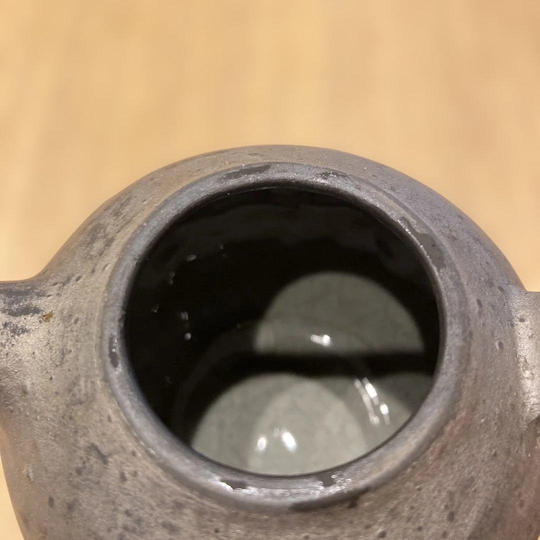 村上躍　銀彩ポット小