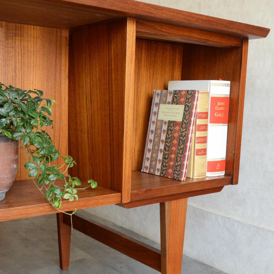 シロップデンマーク 北欧ヴィンテージ チーク デスク 鍵付 北欧家具 机