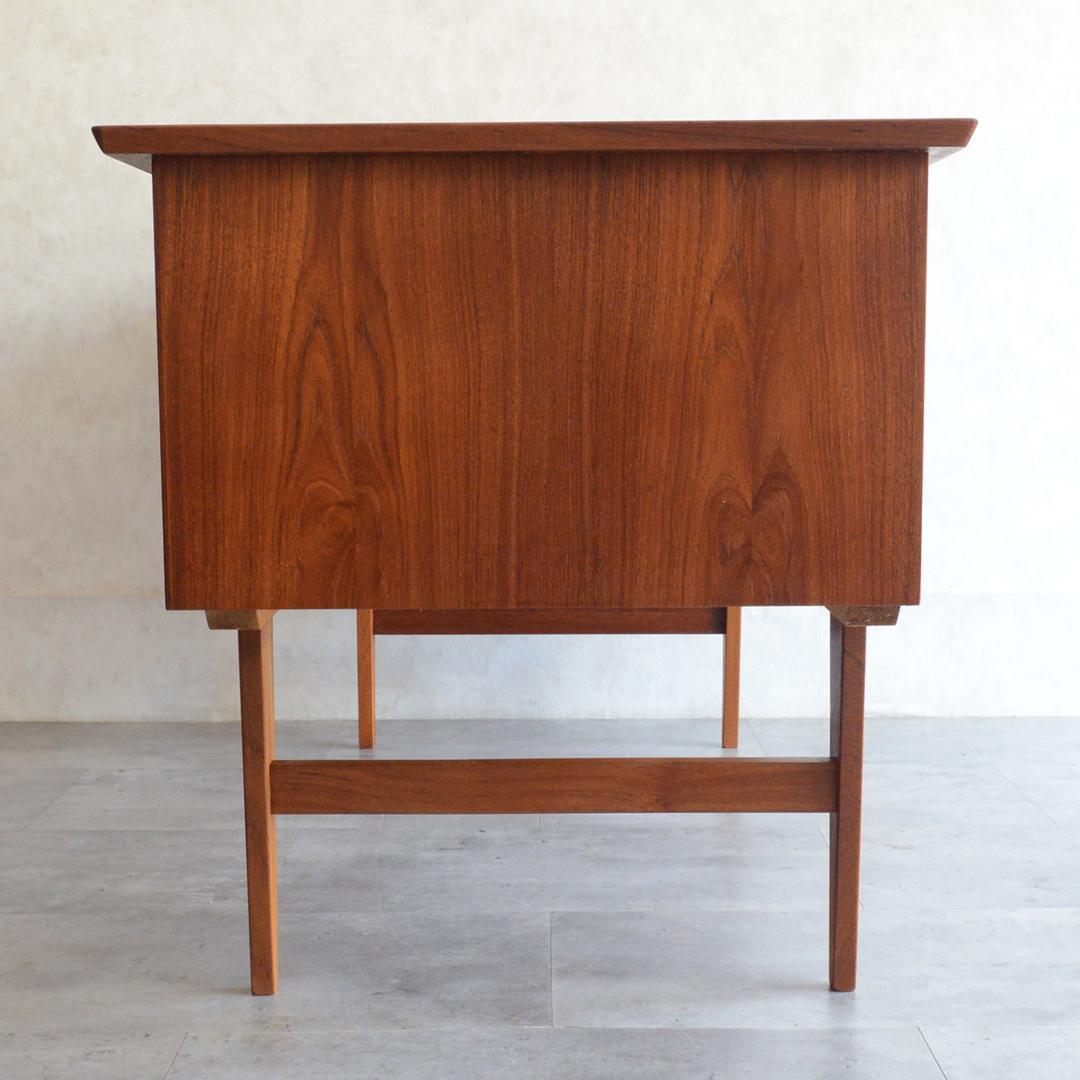 シロップデンマーク 北欧ヴィンテージ チーク デスク 鍵付 北欧家具 机