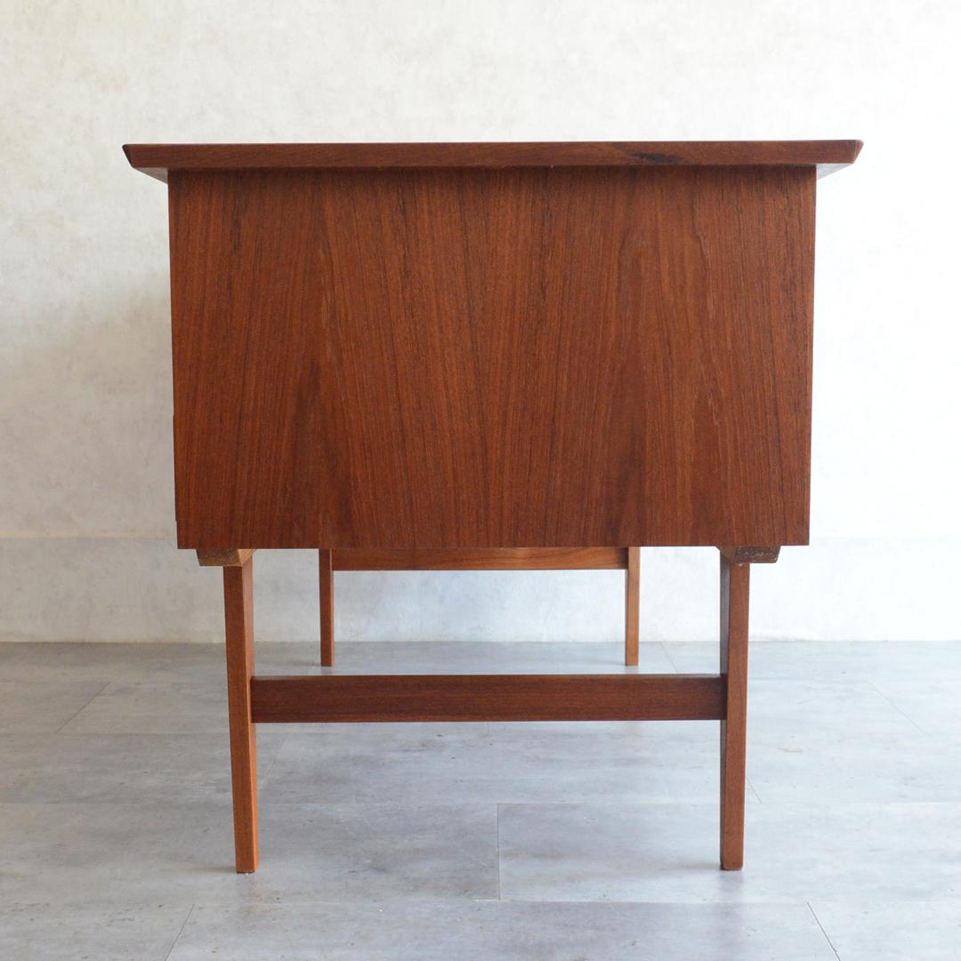 シロップデンマーク 北欧ヴィンテージ チーク デスク 鍵付 北欧家具 机