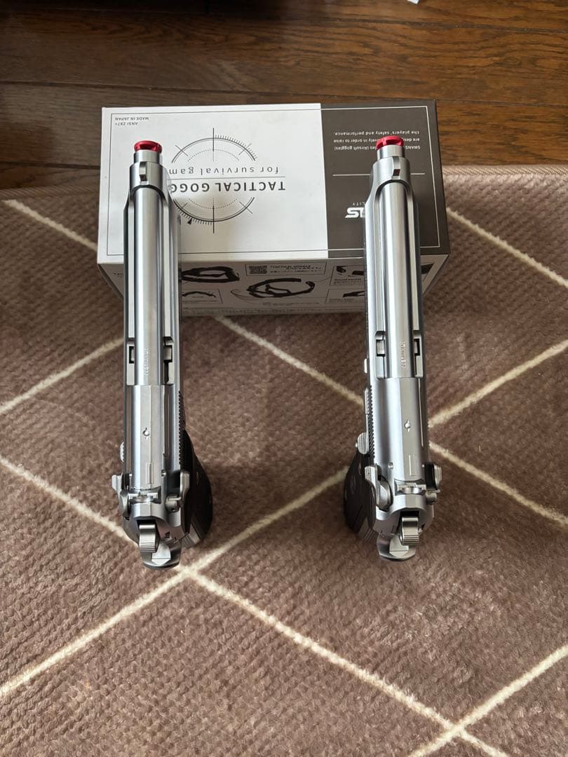 希少！絶版品 東京マルイ M9A1ステンレスモデル二丁セット 木目調