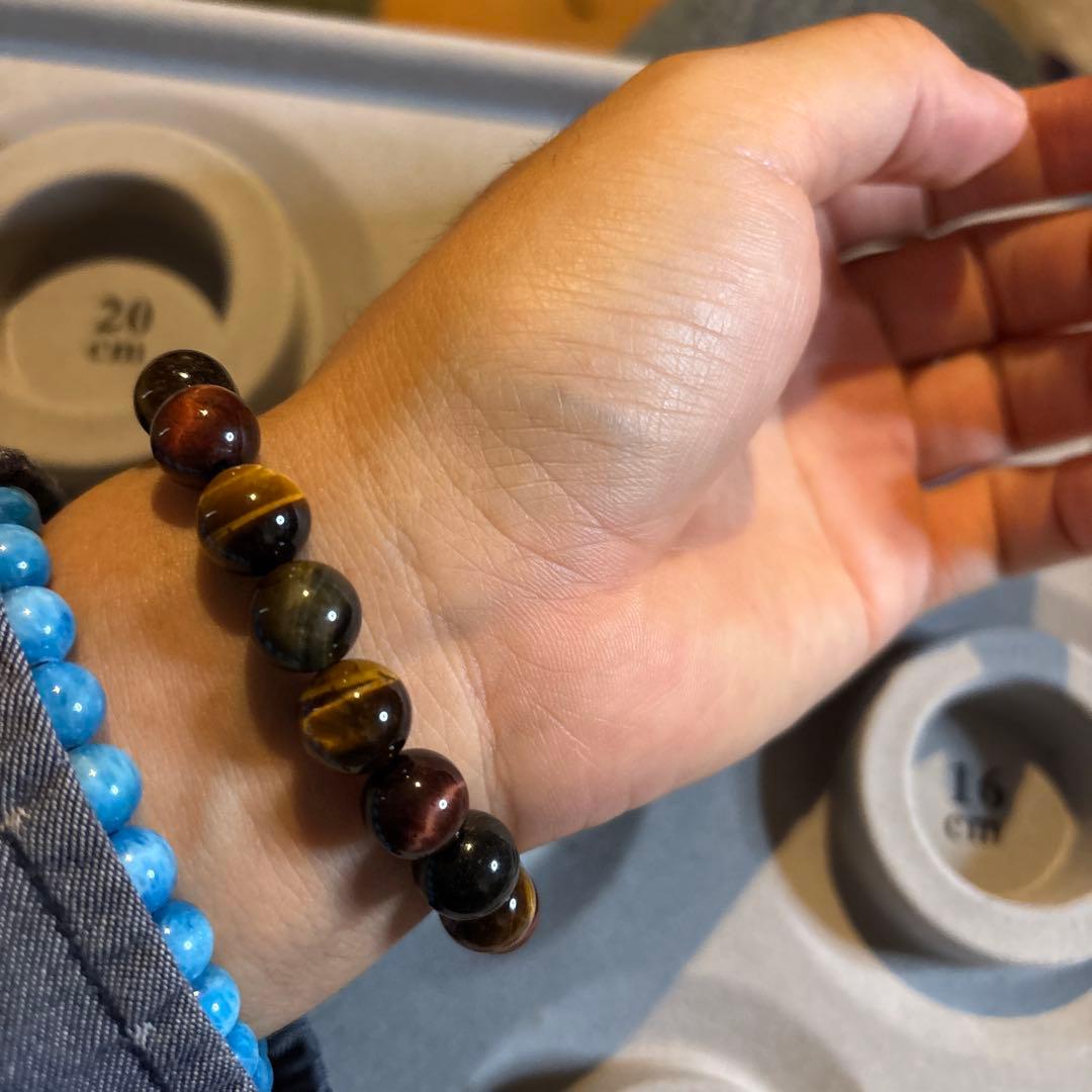 綺麗なミックスタイガーアイ！ピカピカ！ズドーンとくる！