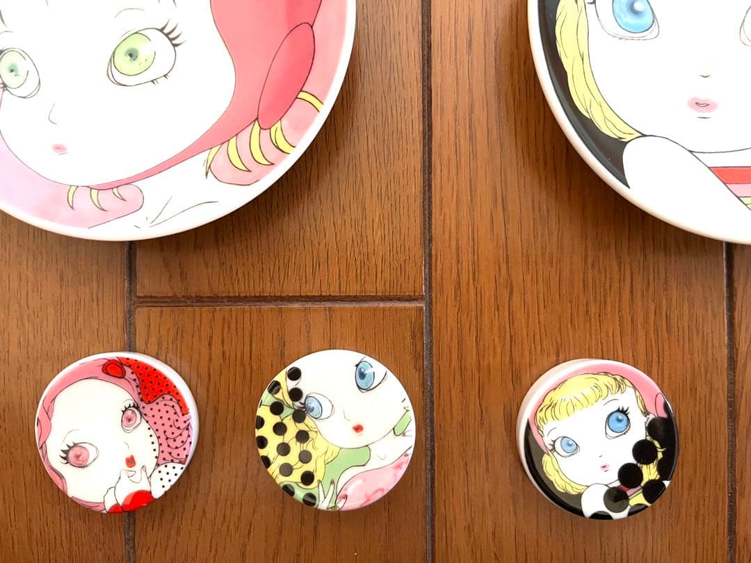 今週終了～ＣＡＮＤＹ　ＧＩＲＬの小皿＆箸置きセット　天野喜孝