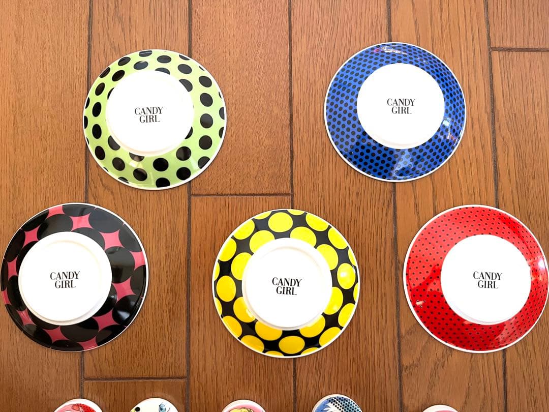 今週終了～ＣＡＮＤＹ　ＧＩＲＬの小皿＆箸置きセット　天野喜孝