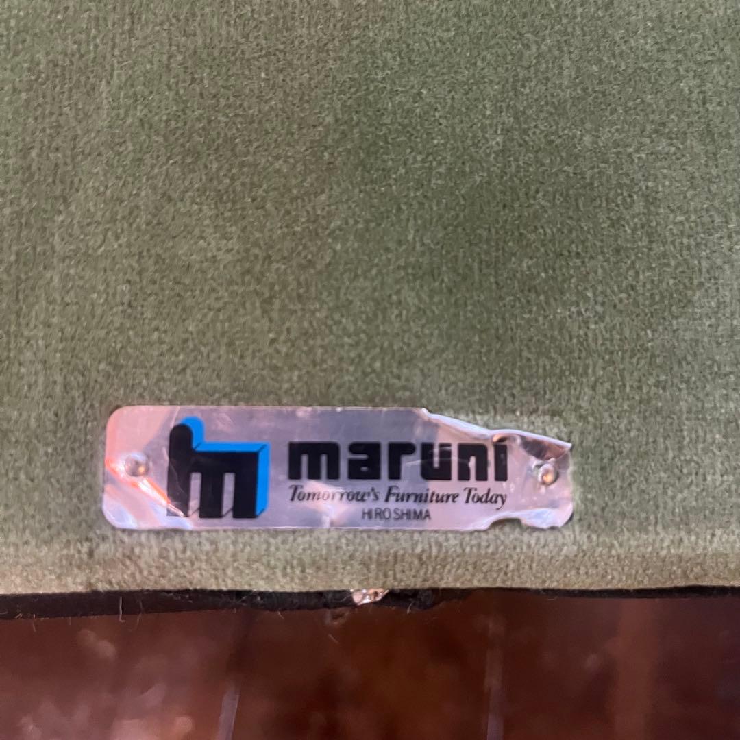 maruni 地中海 2人掛けソファ ウッドフレーム ラタン ベロア マルニ