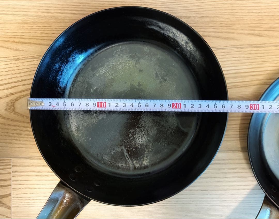 山田工業所 打ち出し 鉄フライパン26cm 22cm