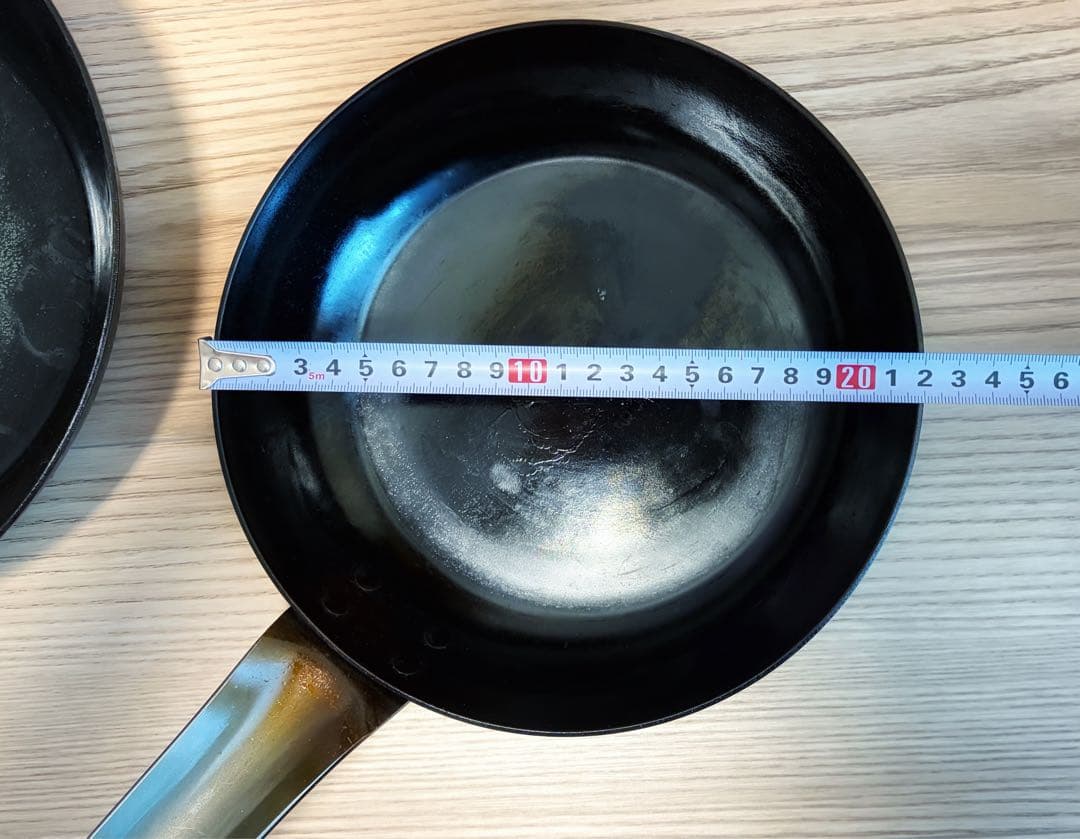 山田工業所 打ち出し 鉄フライパン26cm 22cm