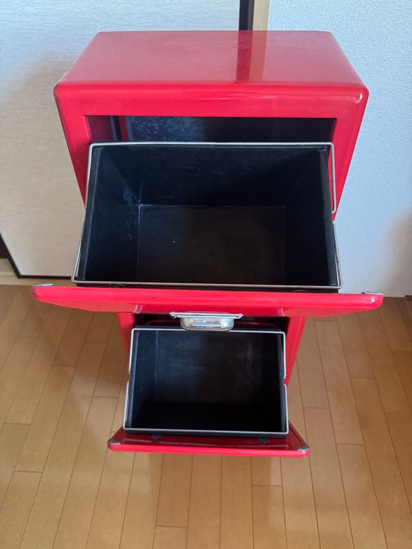 【期間限定】DULTON ゴミ箱 トラッシュカンダブルデッカー レッド red