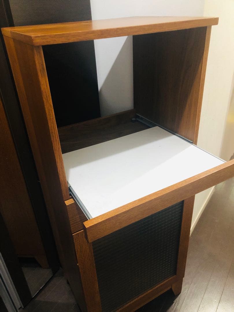 unico ウニコ　ブラウン木製レンジ台 引き出し付き