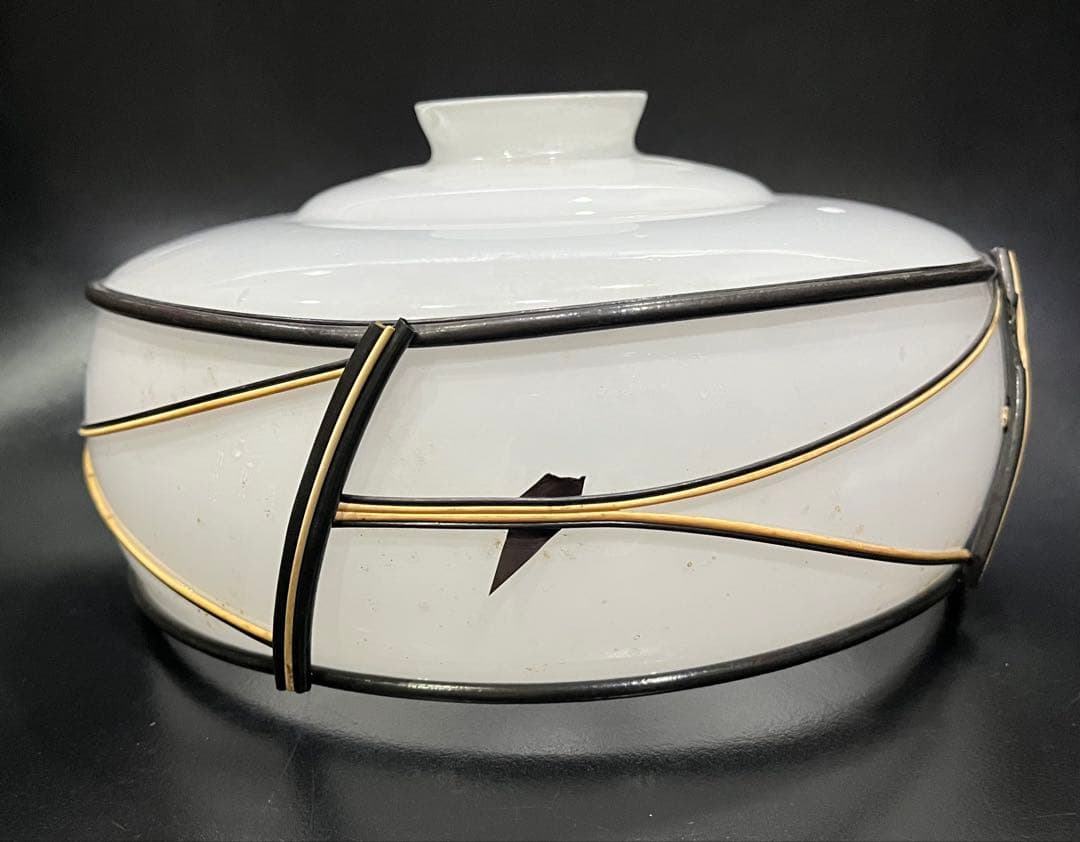 \"希少\" 電笠　シェード　ミルクガラス