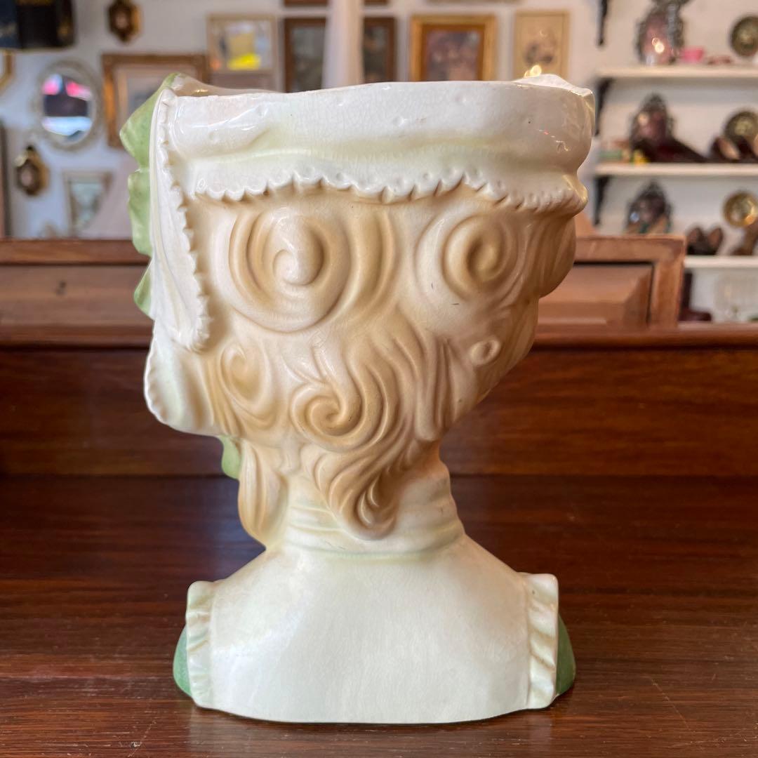 貴重Big！50s 西洋女性の花瓶　アメリカアンティークUSA雑貨ヴィンテージ