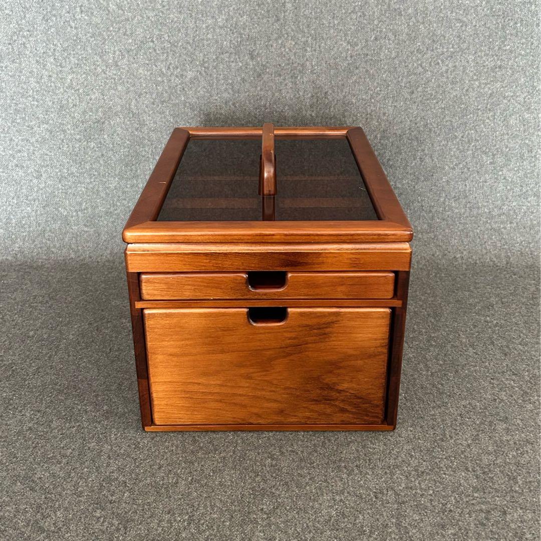 豊岡クラフト小物収納アクセサリーケース文具薬救急箱メイクボックス机上整理