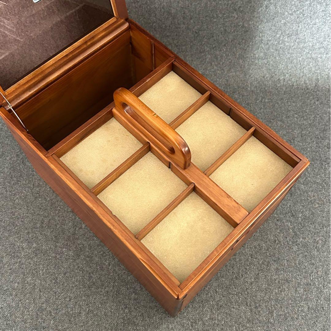 豊岡クラフト小物収納アクセサリーケース文具薬救急箱メイクボックス机上整理