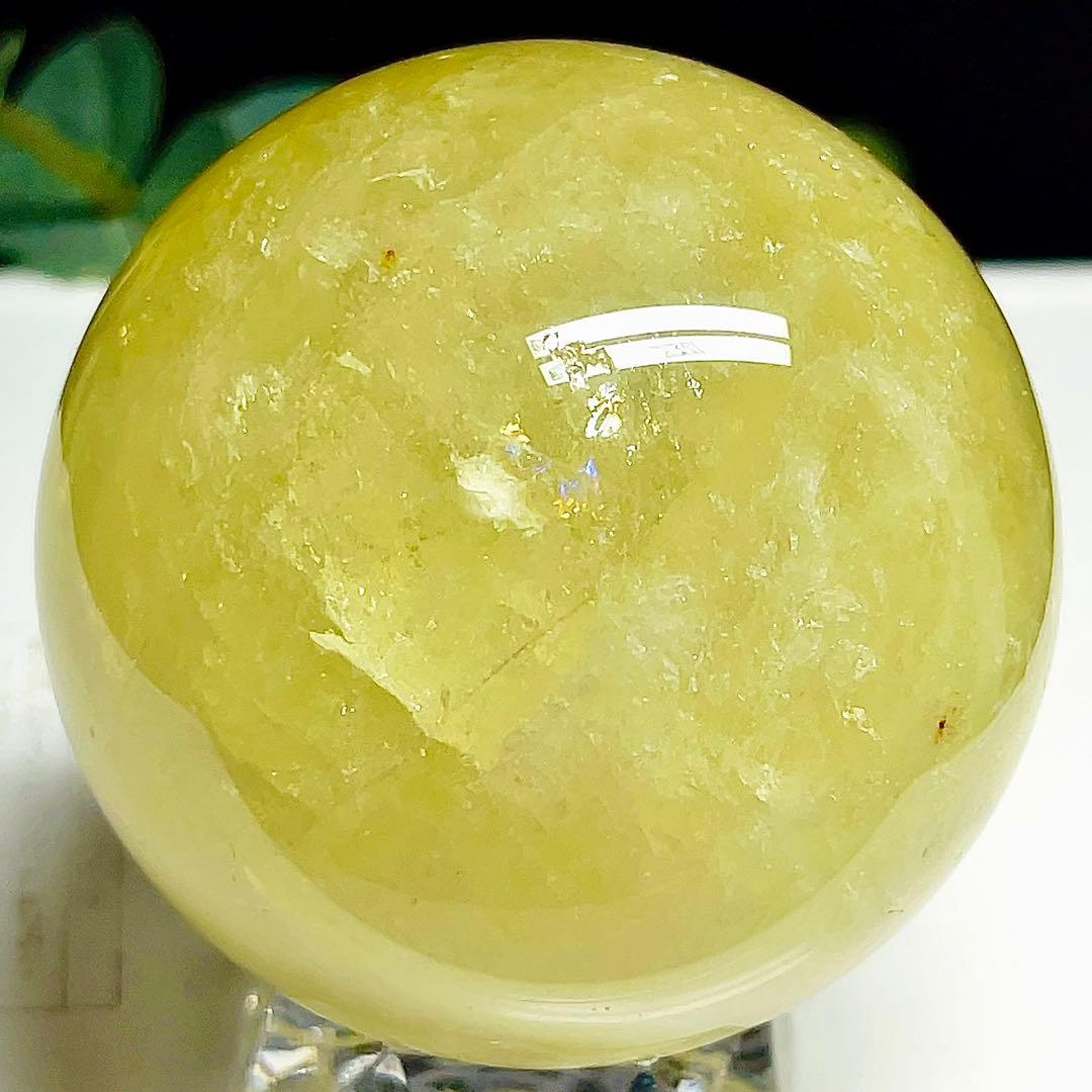 シトリン　丸玉　スフィア　黄水晶　天然石　パワーストーン　【超美品】 2