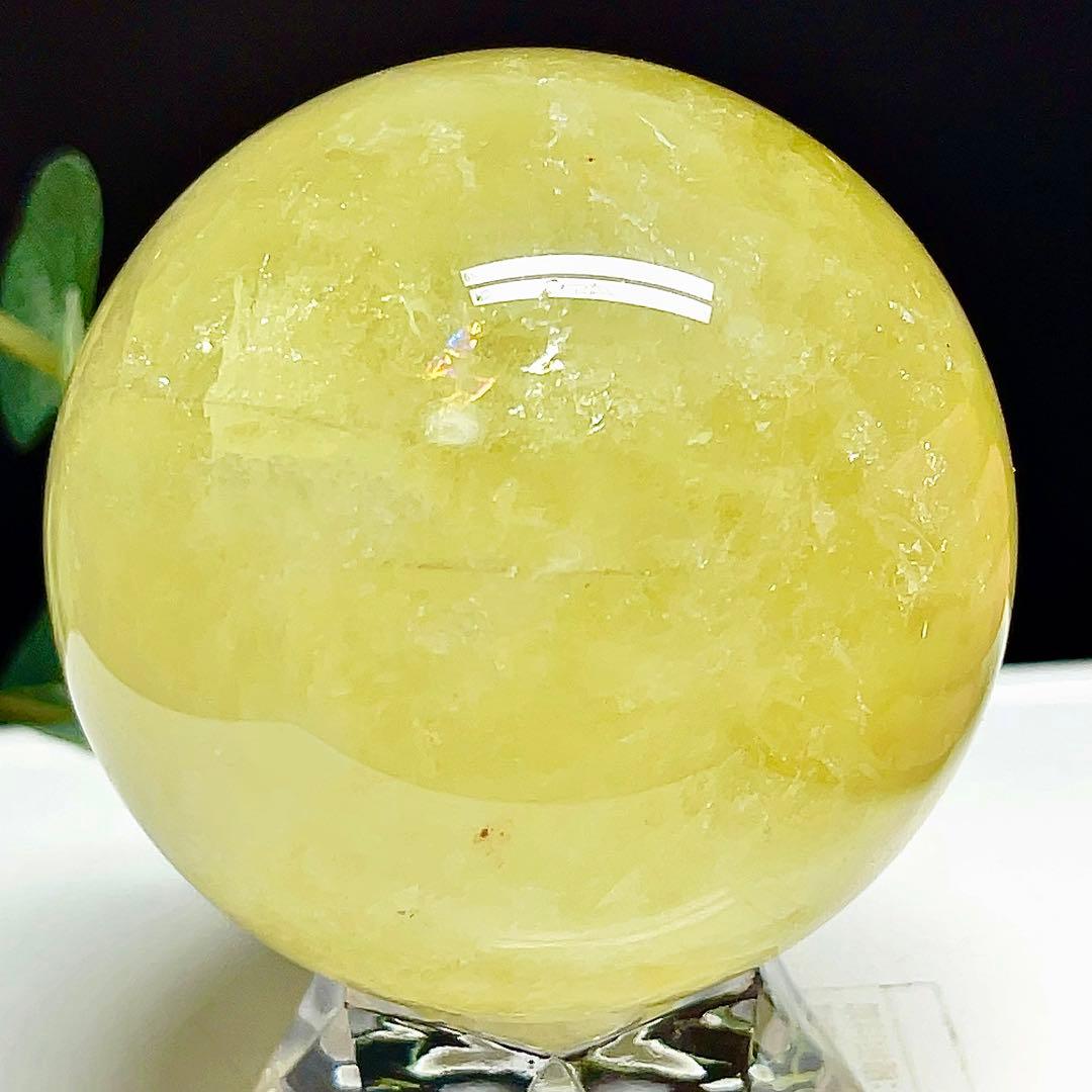 シトリン　丸玉　スフィア　黄水晶　天然石　パワーストーン　【超美品】 2