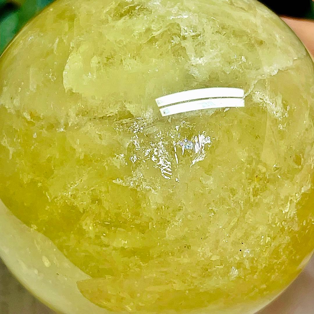 シトリン　丸玉　スフィア　黄水晶　天然石　パワーストーン　【超美品】 2