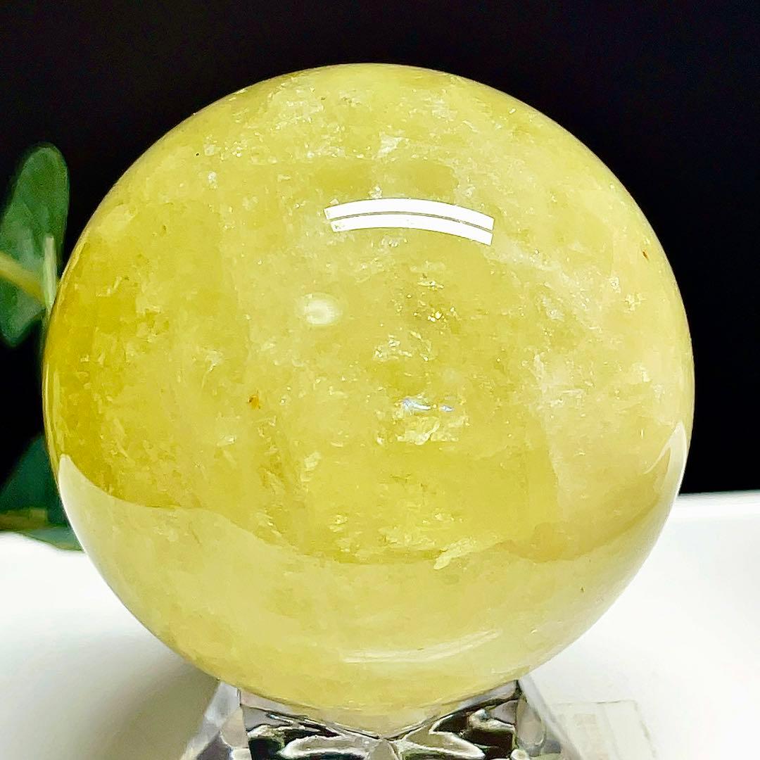シトリン　丸玉　スフィア　黄水晶　天然石　パワーストーン　【超美品】 2