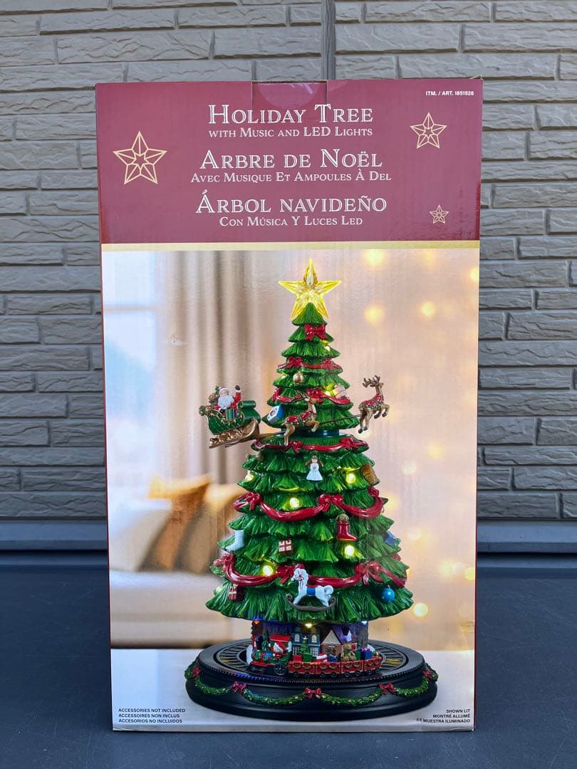クリスマスツリー LEDライト オルゴール ミュージックツリーコストコ2025