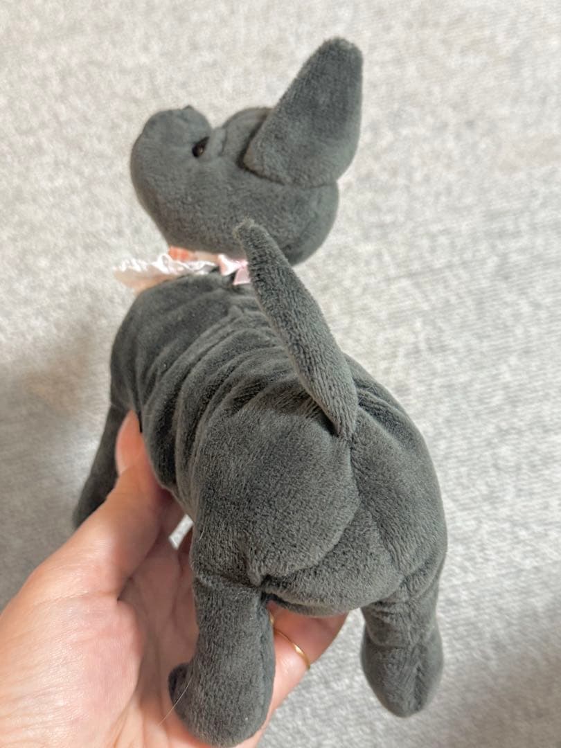 ★ハンドメイド★ くたくた フレンチブルドッグ ぬいぐるみ グレー 中サイズ